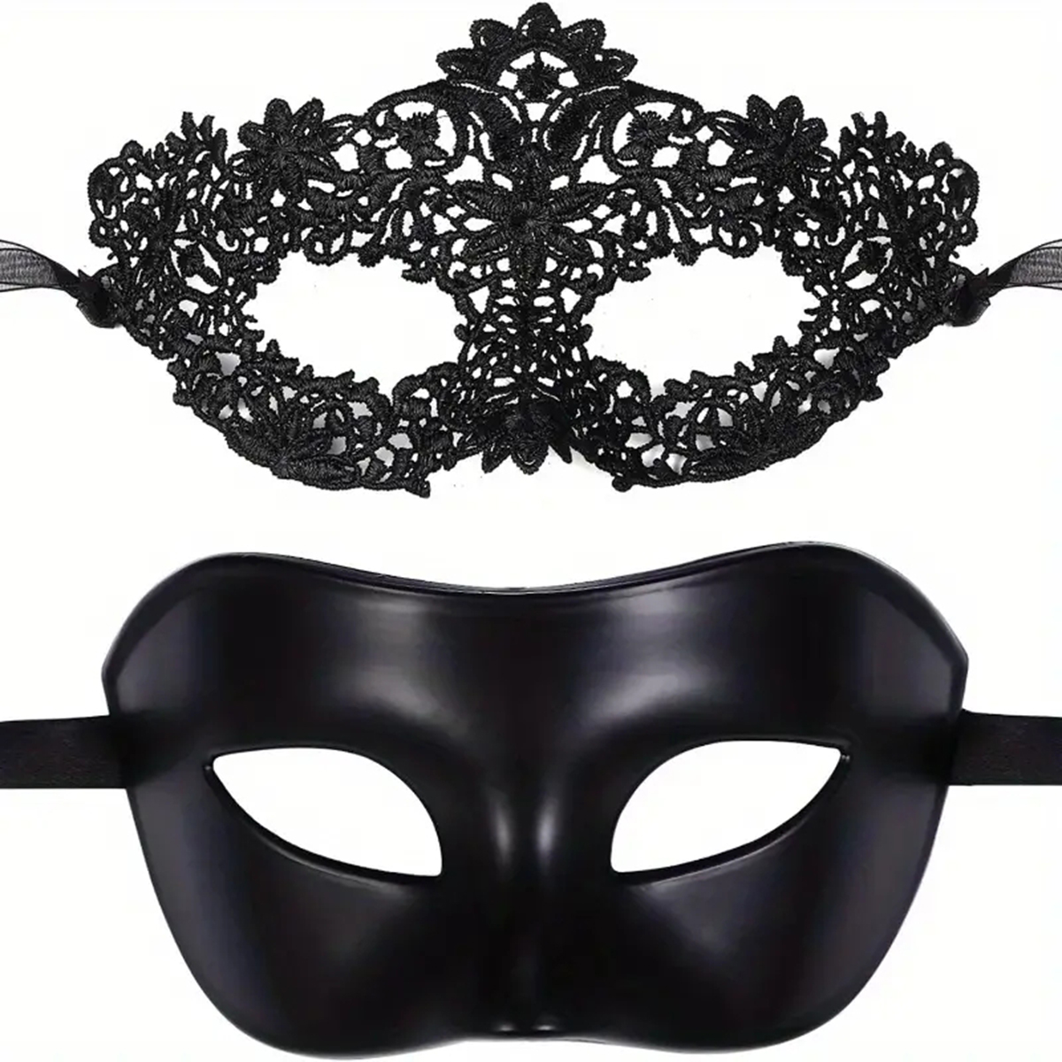 Black Face Mask Pack - 2pcs 핫 뉴 섹시 블랙 레이스