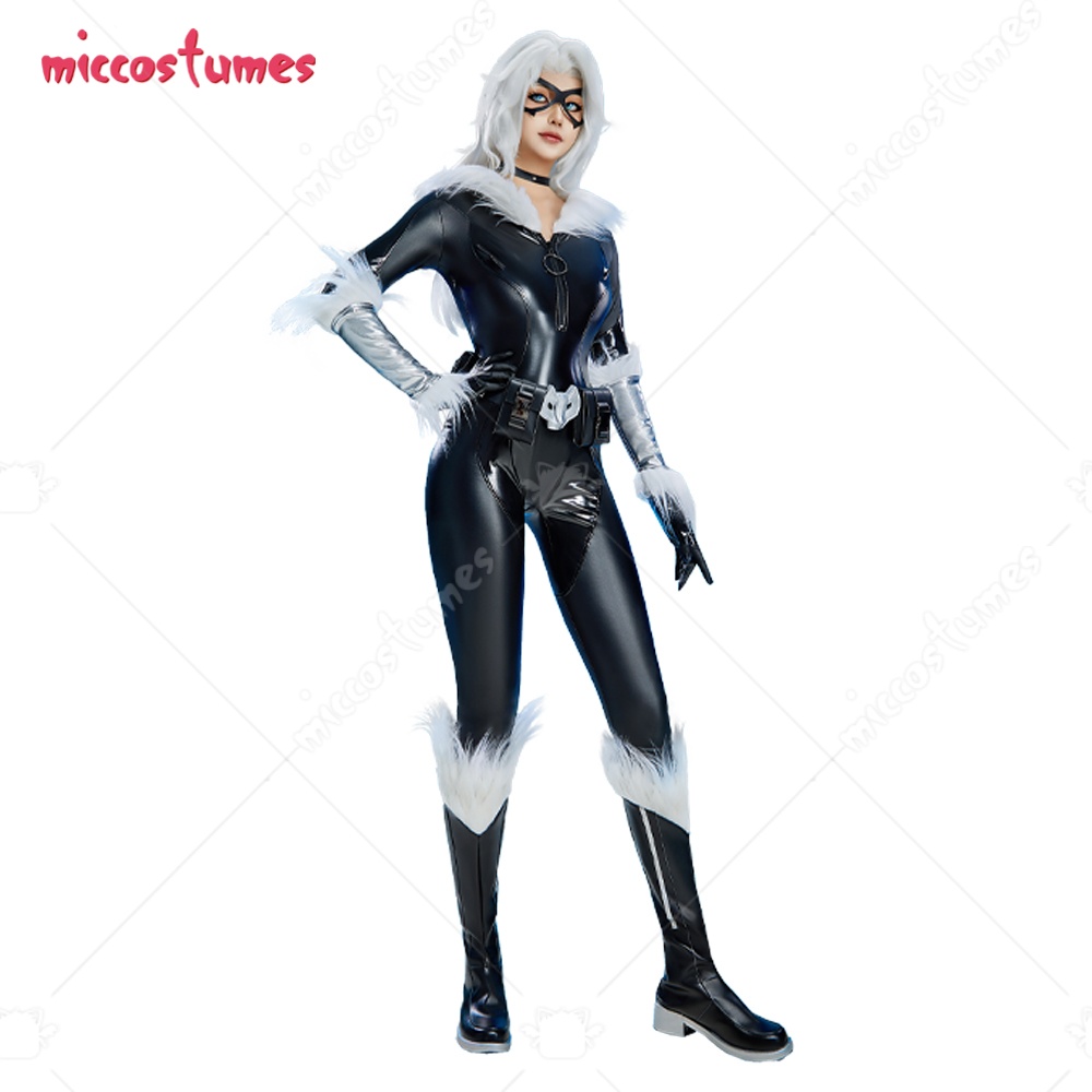 Black Face Mask Pack - 미국 재고 MICCOSTUMES 여성용 검은 고양이