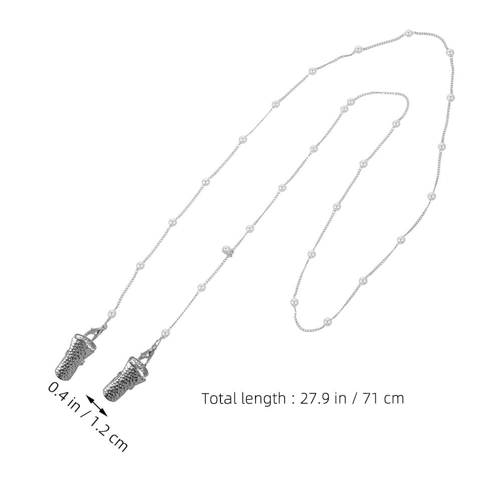 여성을위한 2Pcs 펄 안경 체인 마스크 홀더 목걸이  - Mask Chain Holder 리뷰 및 가격