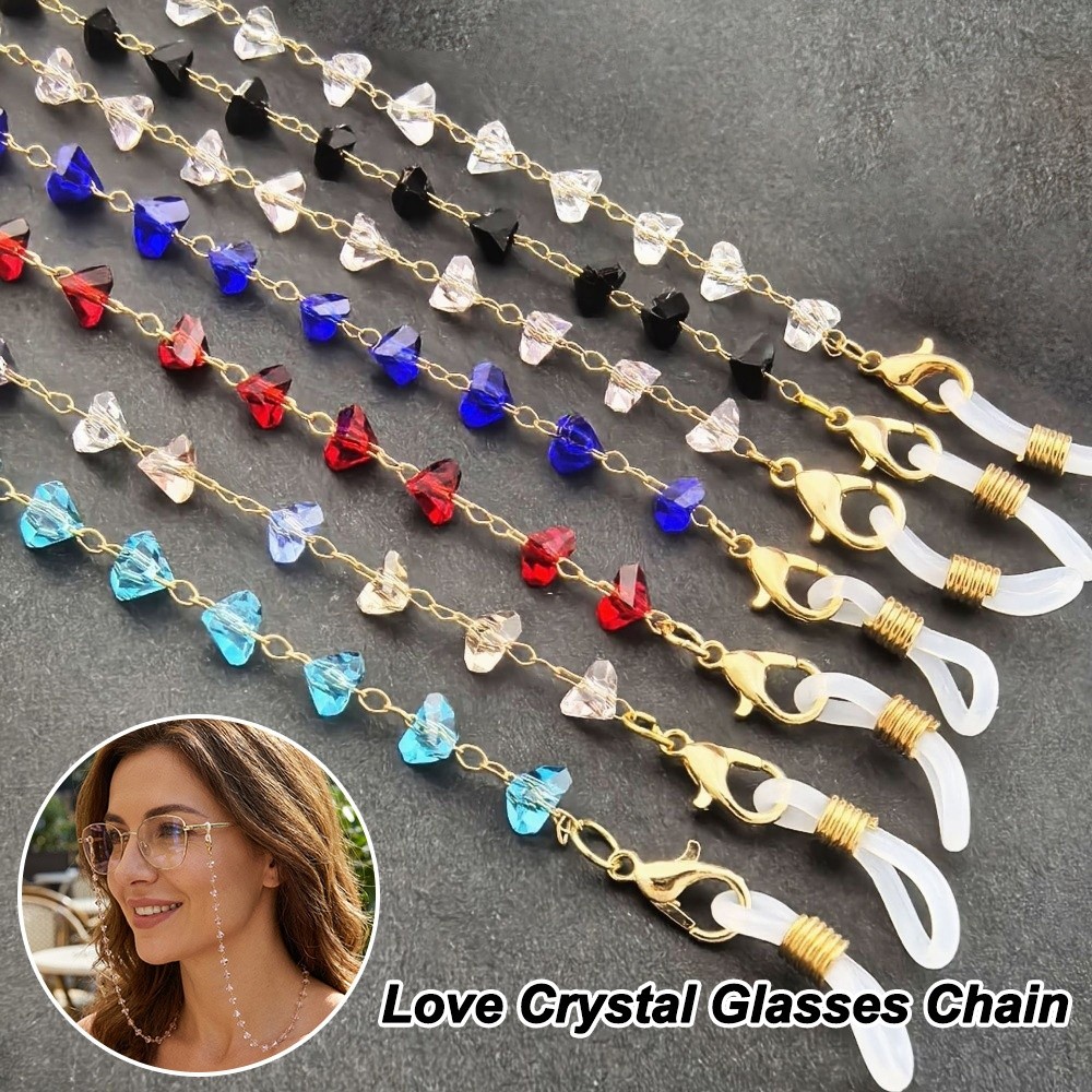 패션 액세서리 삼각형 크리스탈 안경 홀더 안경 목걸이  - Mask Chain Holder 리뷰 및 가격