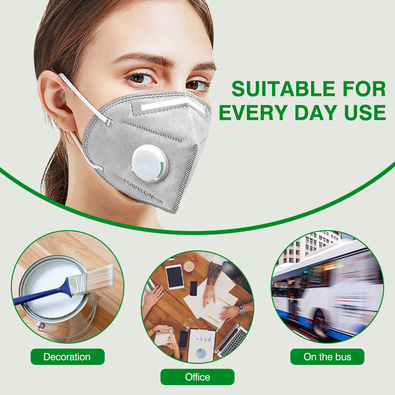 POWECOM KN95 마스크 활성탄 KN95 마스크  - Kn95 Respirator Mask 리뷰 및 가격